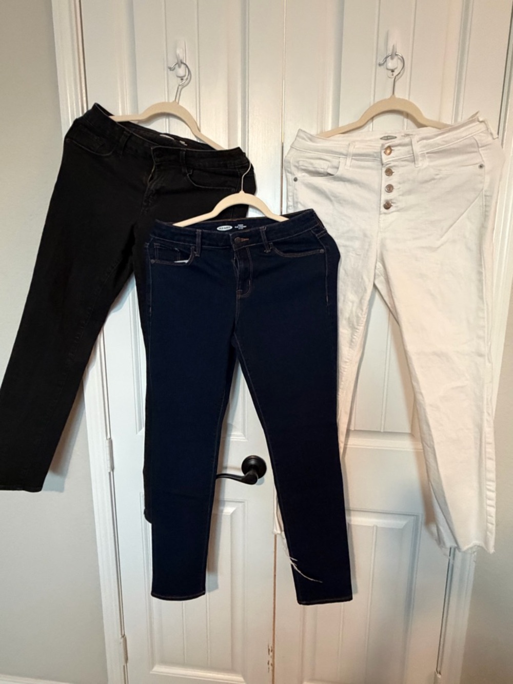 3 Old Navy Power Slim Straight Leg Jeans - Washed Black, Dark Wash, White-6